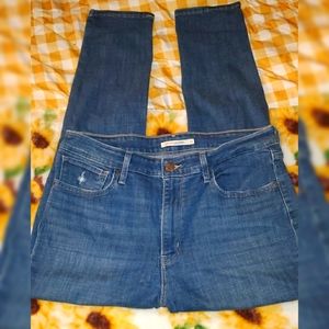 Levi's Denim Distressed Skinny Jeans